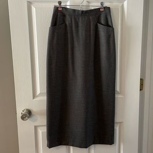 Grey Pencil Skirt Lined by Bridgewater Classics - size 6P